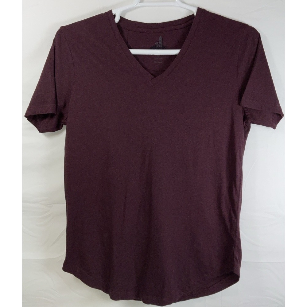 NWOT Women Johnnie-O Merediths Short Sleeve 100% Cotton T-Shirt Dk Burgundy - M